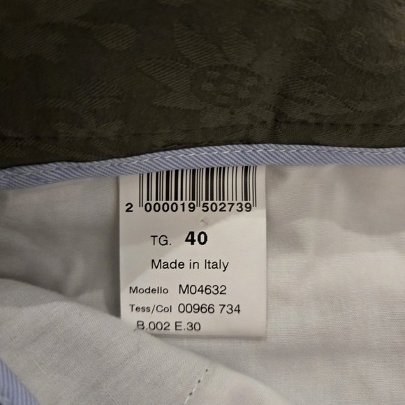 Cappellini Mid Rise Green Floral Print Dress pants Size 8 NEW - Picture 6 of 16